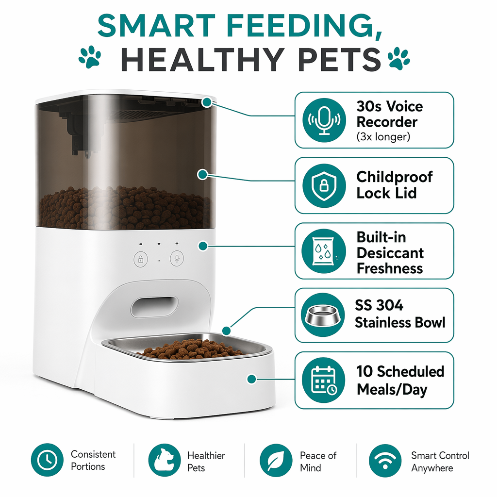 SmartServe 4L Pet Feeder