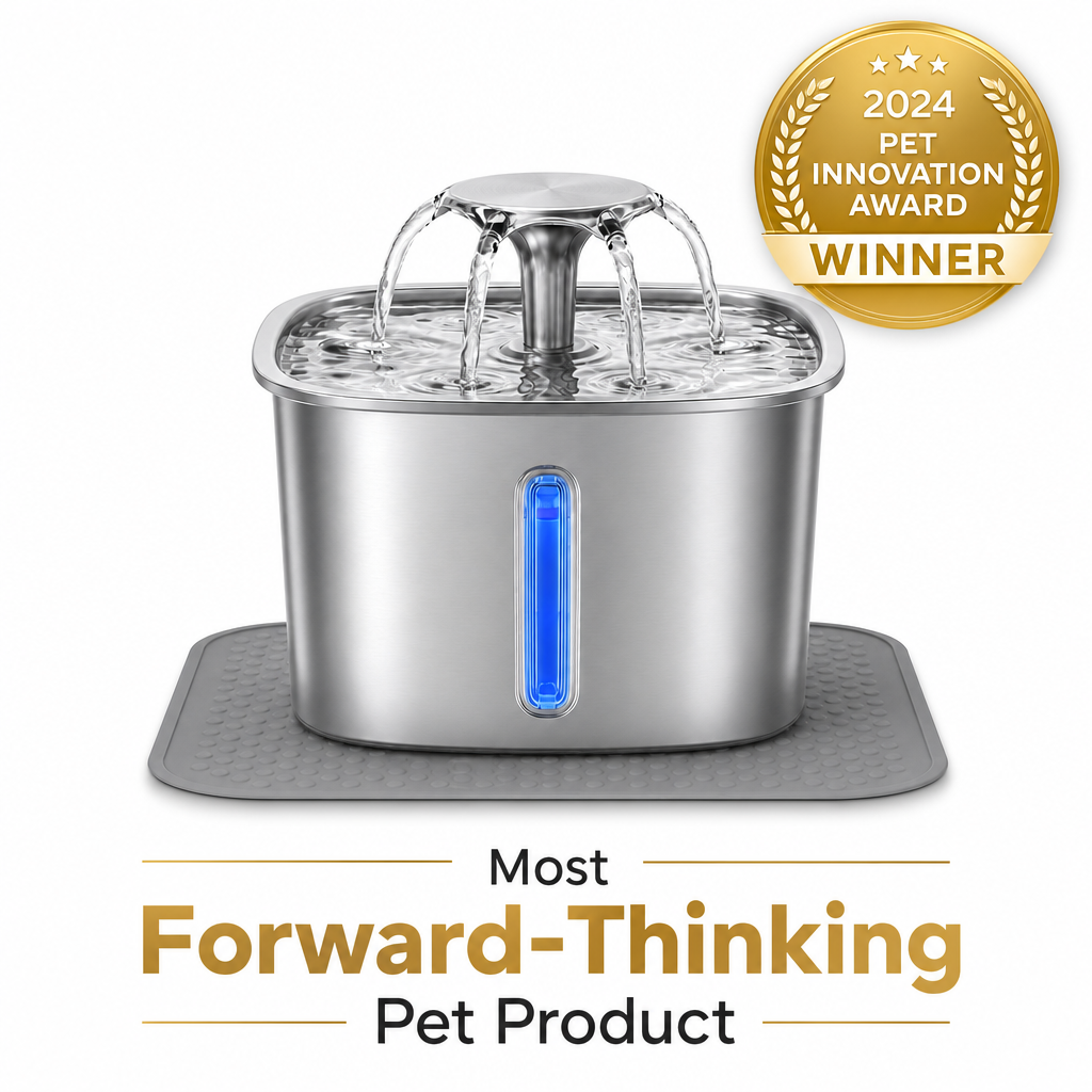 Veken 95oz Stainless Pet Fountain