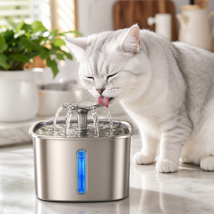 Veken 95oz Stainless Pet Fountain