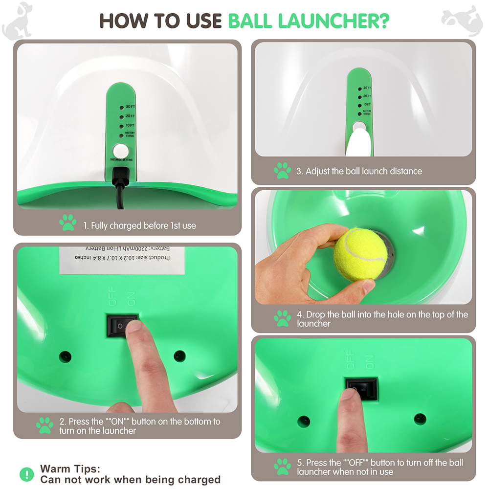 Automatic Tennis Ball Launcher for Dogs